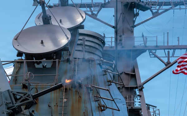 Live Fire Exercise aboard the USS Gonzalez (DDG 66)