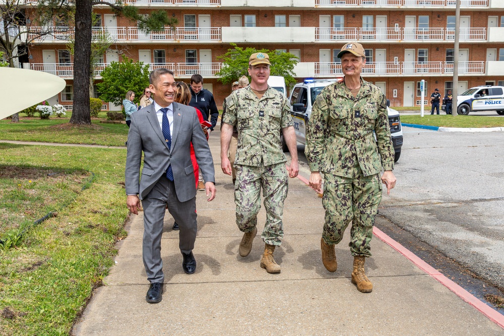 The Honorable Hung Cao, Under Secretary of the Navy, visits Norfolk Naval Shipyard
