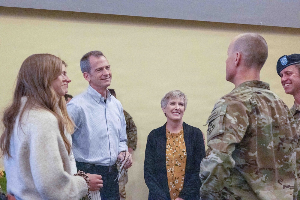 4-9 IN Manchu Alpha, Bravo, and Headquarters and Headquarters Company Change of Command, Reenlistment and Coin Ceremonies