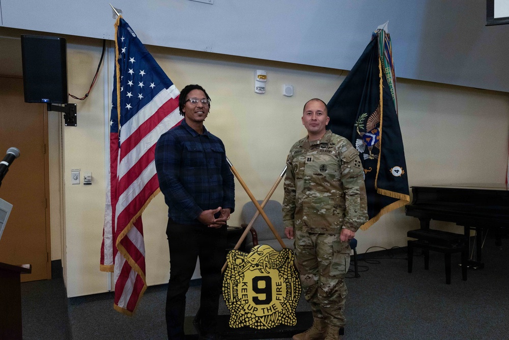 4-9 IN Manchu Alpha, Bravo, and Headquarters and Headquarters Company Change of Command, Reenlistment and Coin Ceremonies