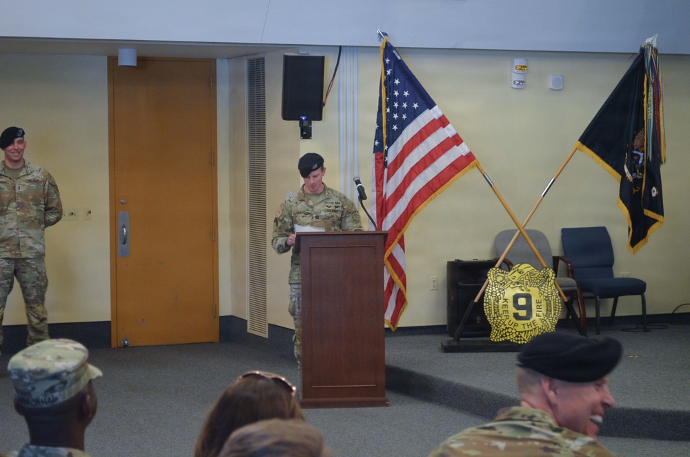 4-9 IN Manchu Alpha, Bravo, and Headquarters and Headquarters Company Change of Command, Reenlistment and Coin Ceremonies