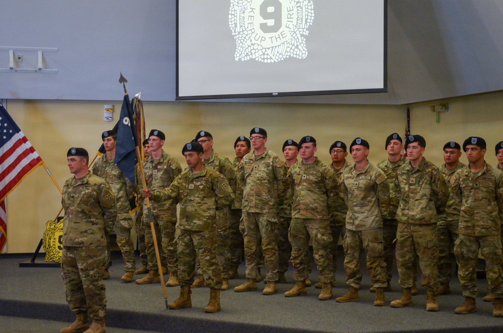 4-9 IN Manchu Alpha, Bravo, and Headquarters and Headquarters Company Change of Command, Reenlistment and Coin Ceremonies