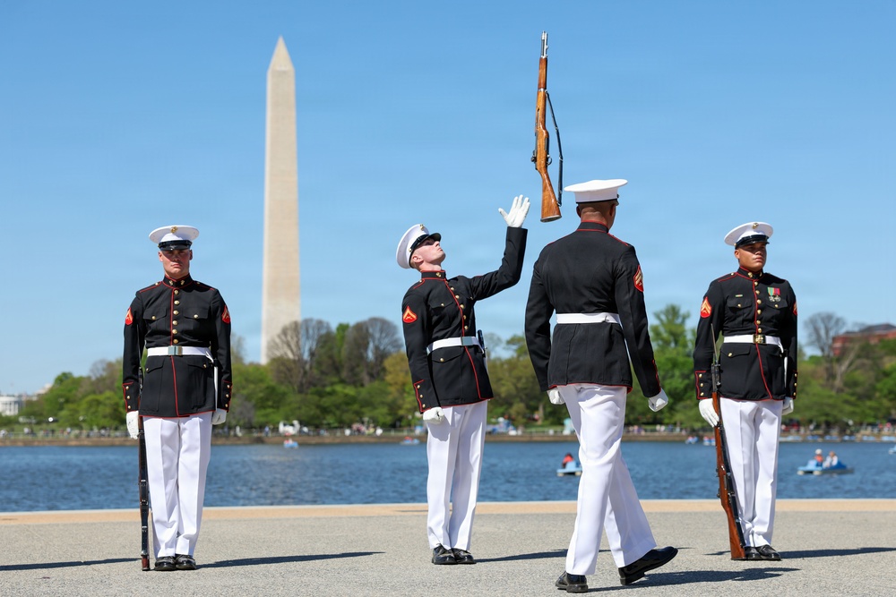 Silent Drill Platoon competes in Joint Service Drill Competition