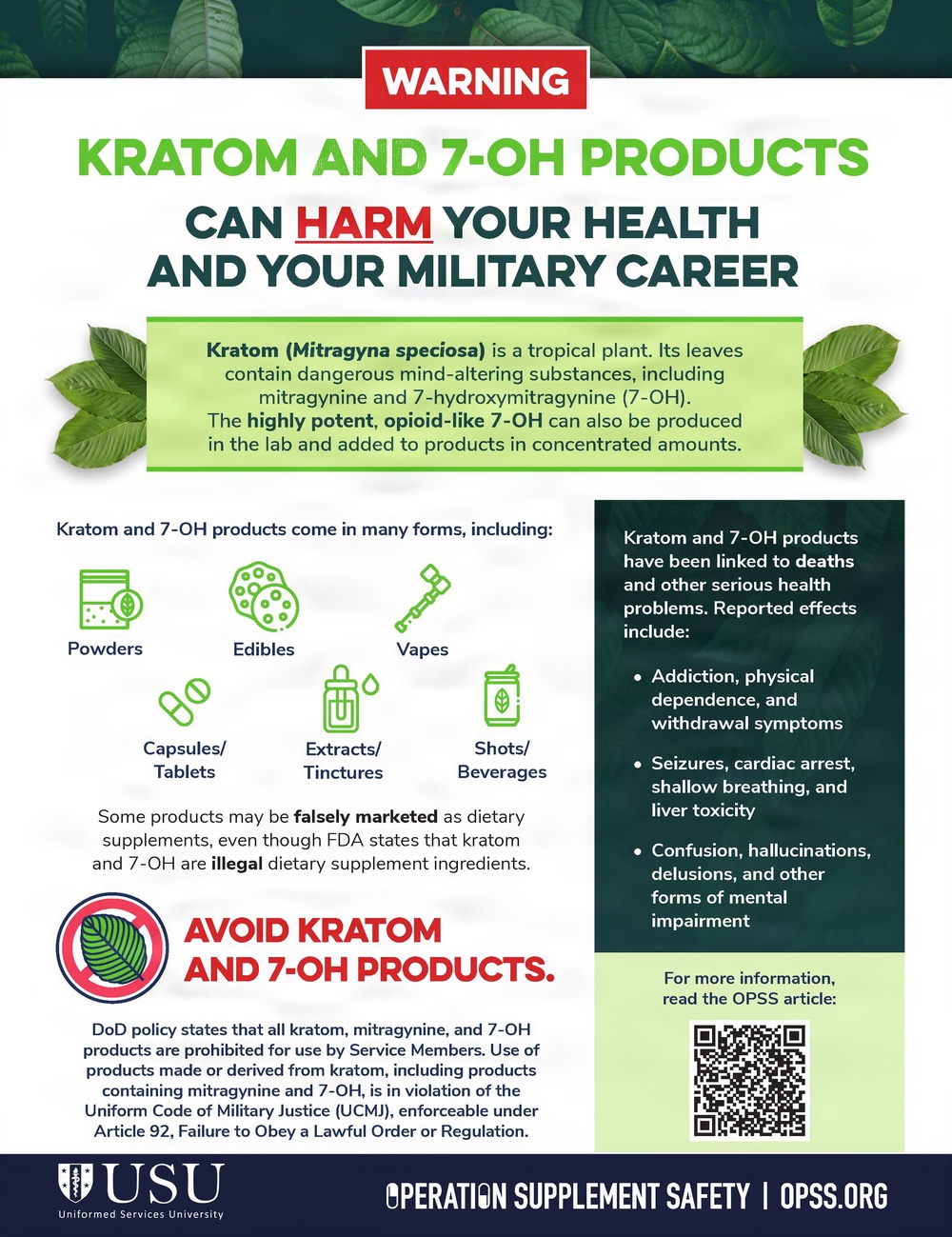 AEDC Drug Demand Reduction Program team warns against kratom use