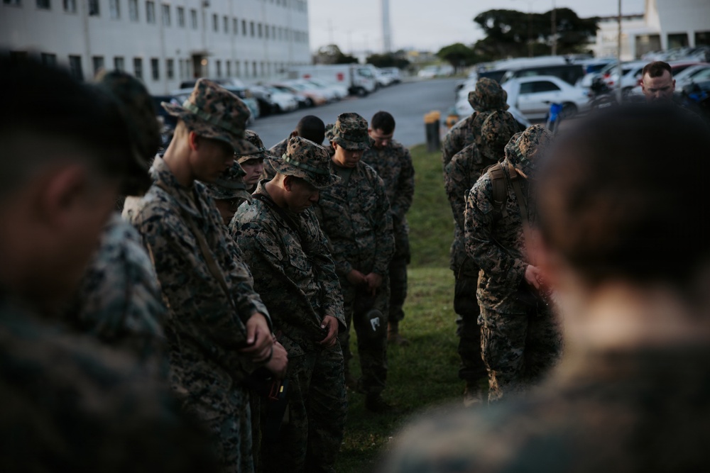 U.S. Marines tackle obstacle course during communication strategy and operations field training exercise