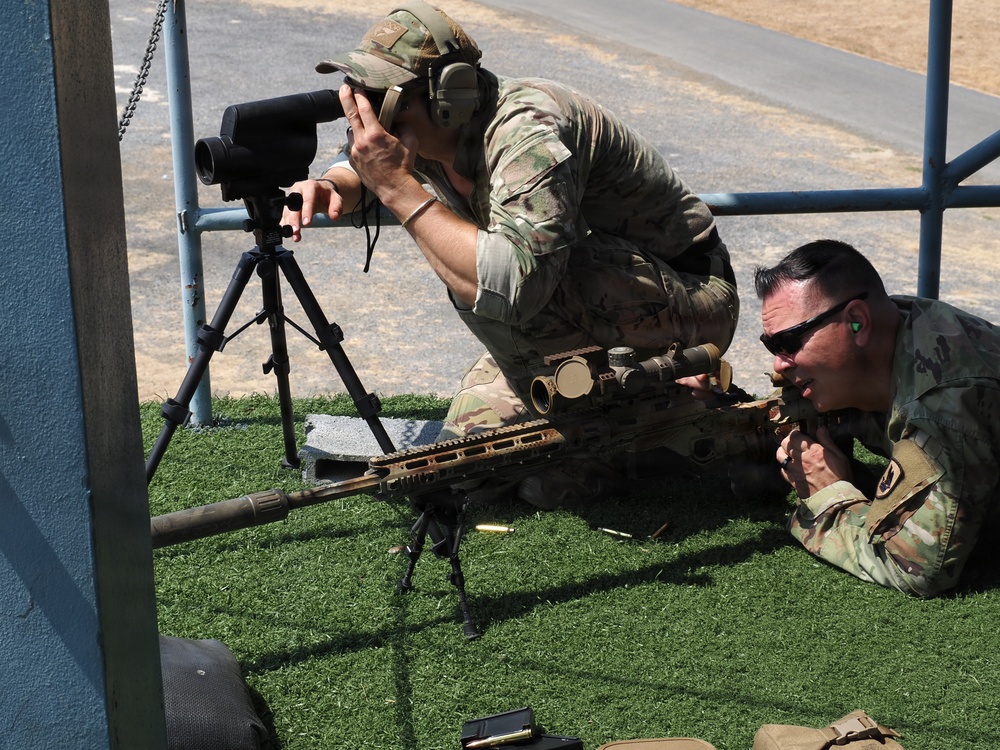 Washington National Guard senior leaders shoot sniper rifles