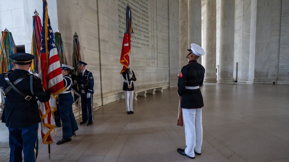 Jefferson Memorial Wreath-laying Ceremony