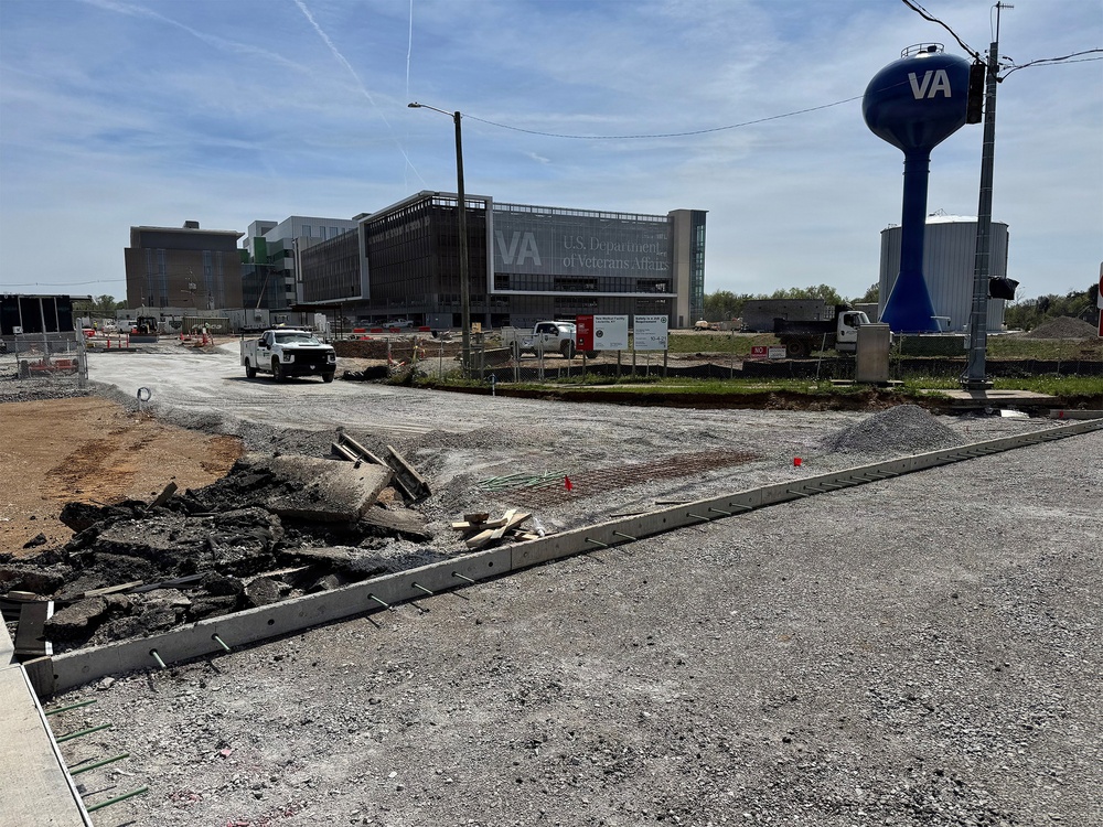 Construction continues at the Louisville VA Medical Center April 8, 2026