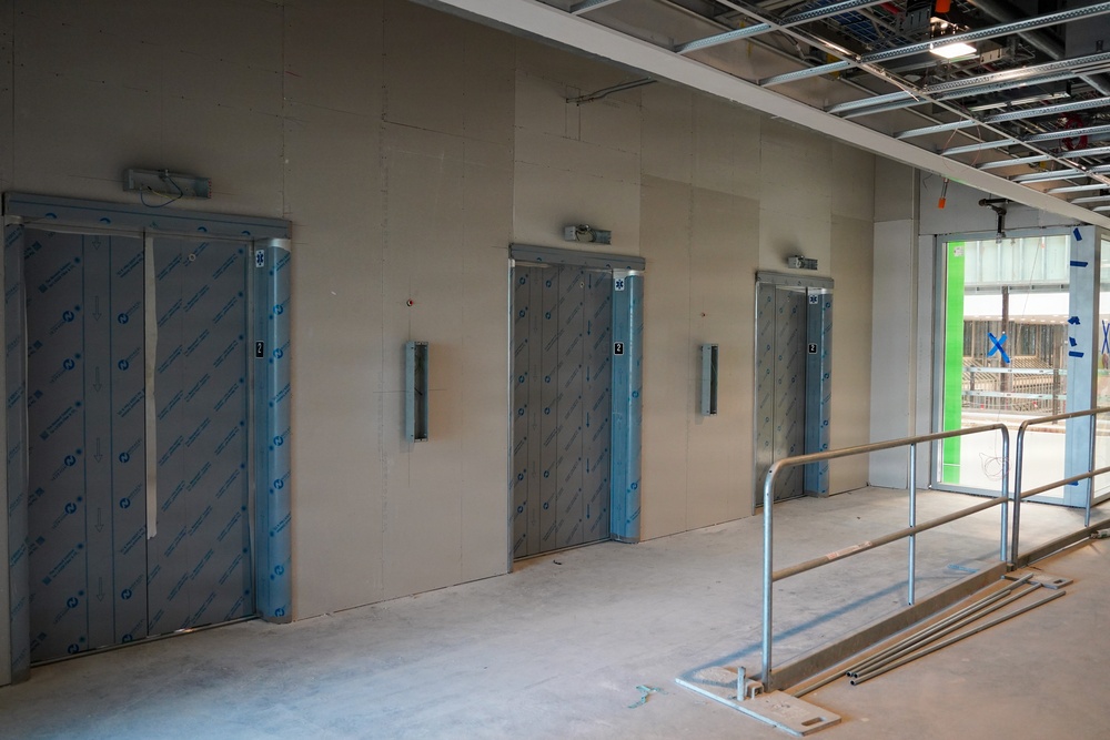 Construction continues at the site of the Louisville VA Medical Center April 8, 2026