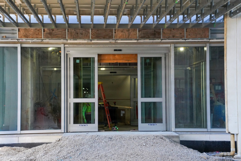 Construction continues at the site of the Louisville VA Medical Center April 8, 2026