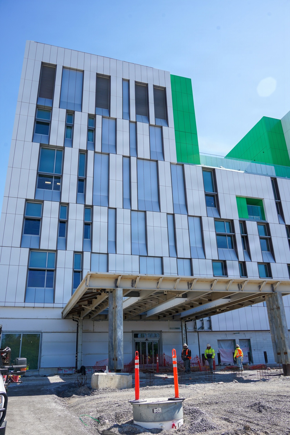 Construction continues at the site of the Louisville VA Medical Center April 8, 2026