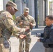 Mississippi National Guard Soldiers plays rock paper scissors at the WWII Memorial