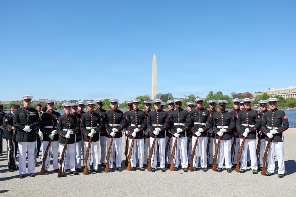 Silent Drill Platoon Competes in Joint Service Drill Competition