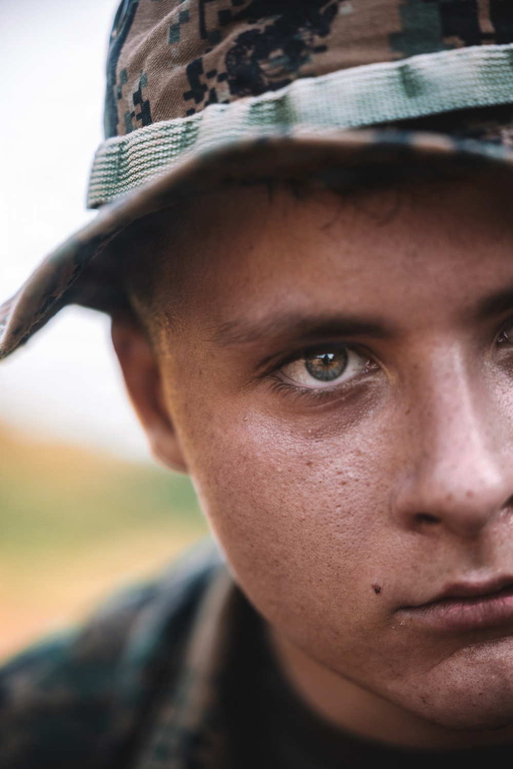 U.S. Marines conduct hike during communication strategy and operations field training exercise