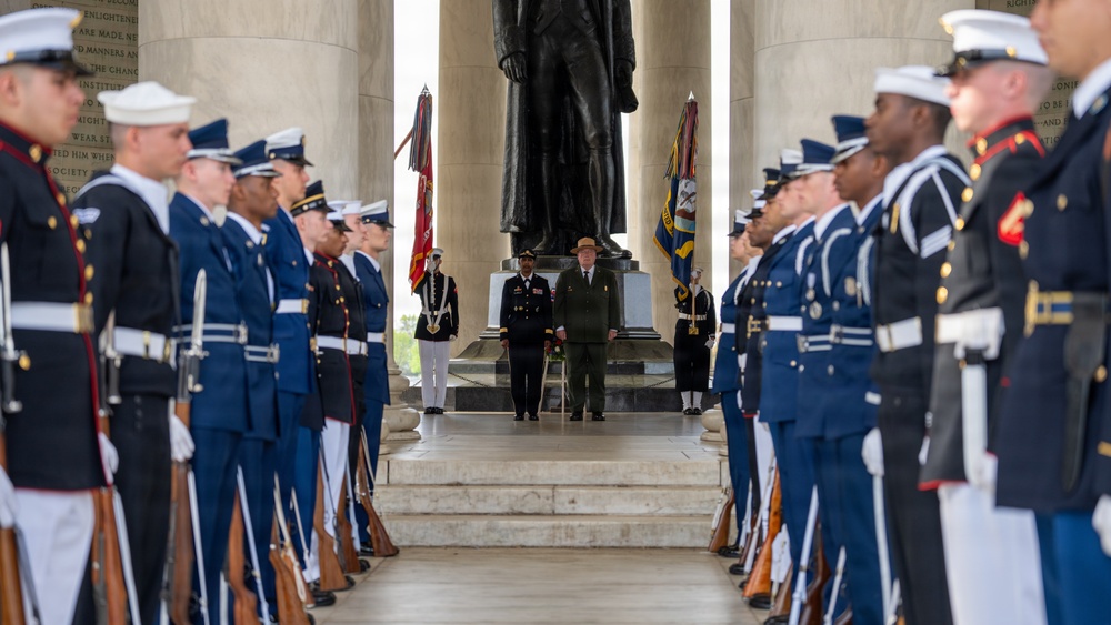 Jefferson Memorial Wreath-laying Ceremony