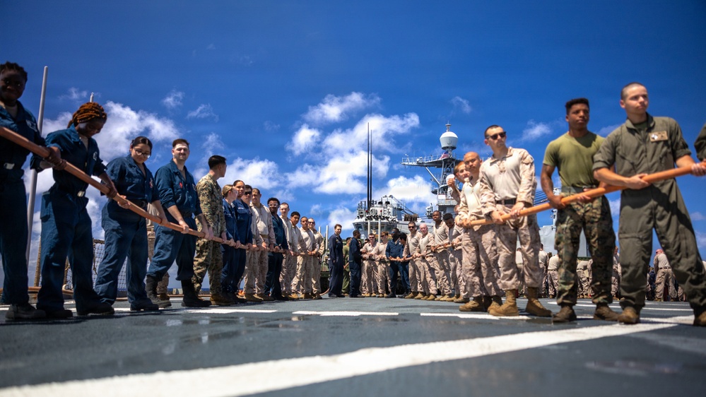 11th MEU Marines, Sailors Conduct Damage Control Training Aboard USS Comstock