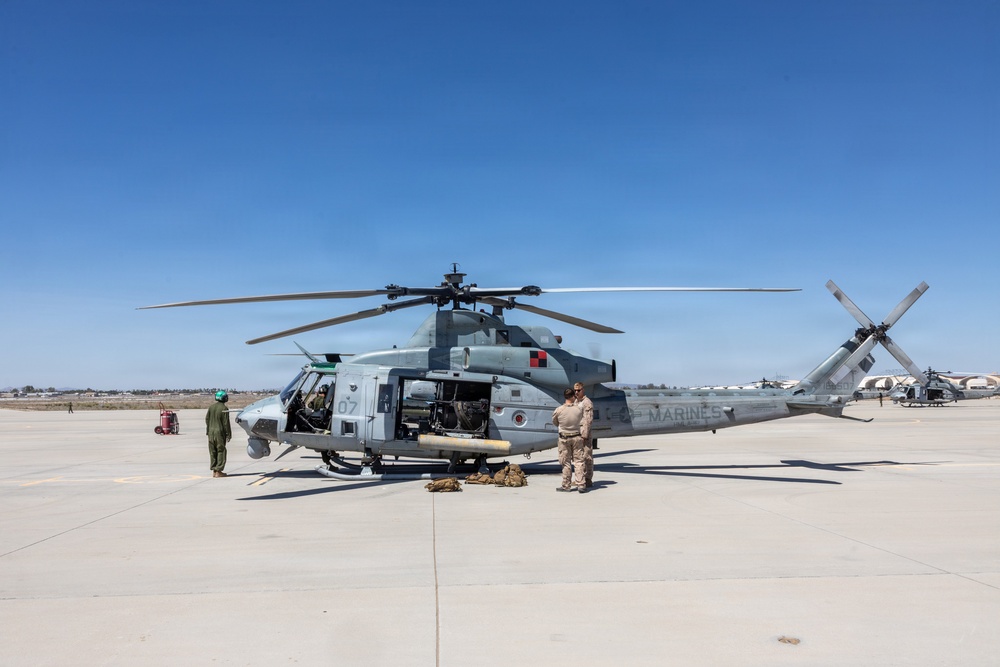 WTI 2-26 U.S. Marine Corps UH-1Y Venom rappelling and counter Unmanned Aerial System exercise