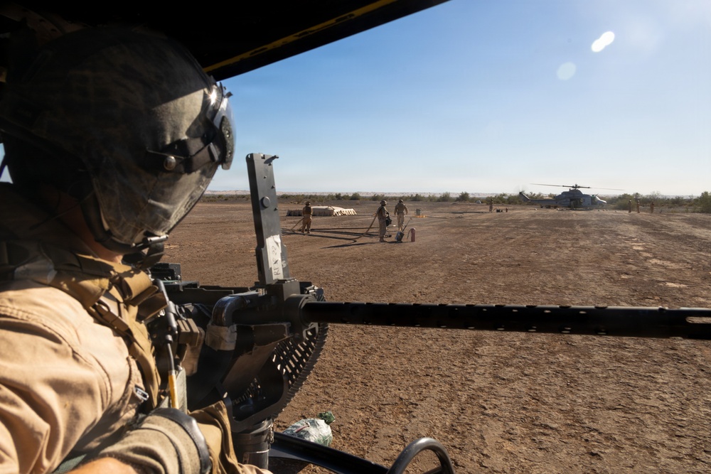 WTI 2-26 U.S. Marine Corps UH-1Y Venom rappelling and counter Unmanned Aerial System exercise