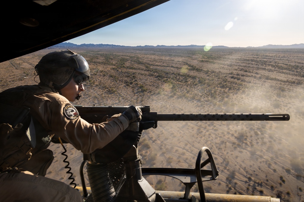 WTI 2-26 U.S. Marine Corps UH-1Y Venom rappelling and counter Unmanned Aerial System exercise