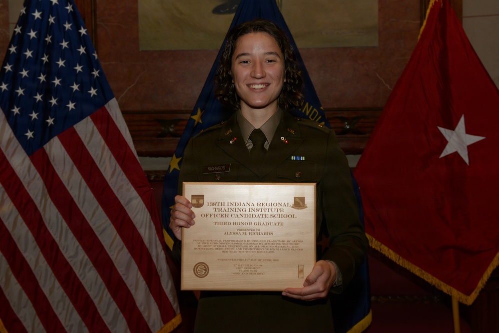 Indiana National Guard soldiers graduate Officer Candidate School