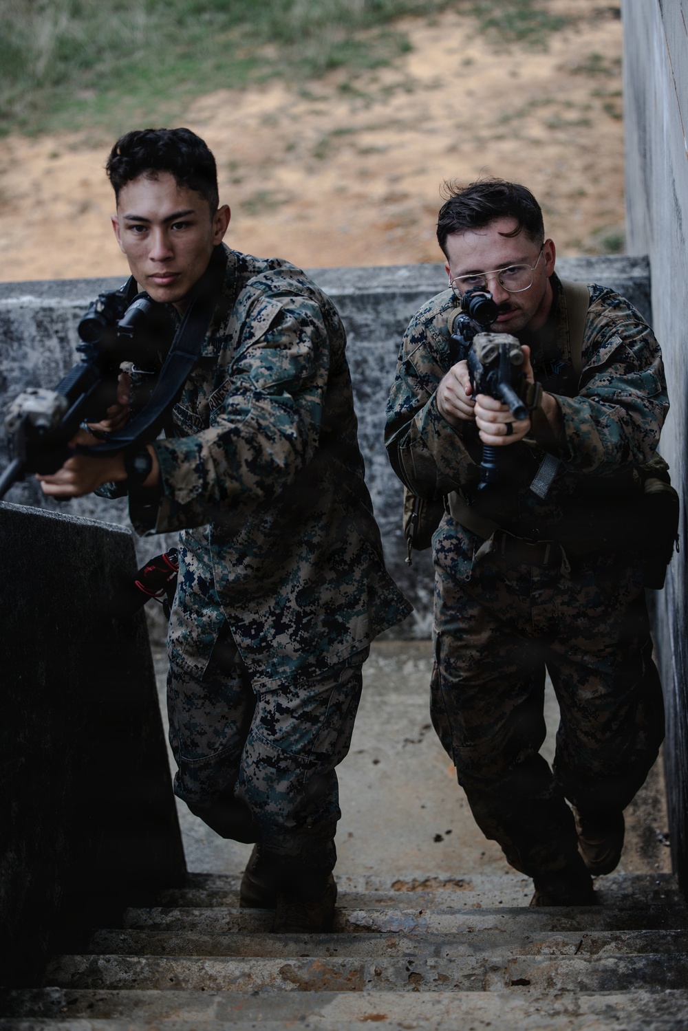 U.S. Marines conduct close quarters battle training during communication strategy and operations field training exercise