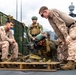 11th MEU Marines, Sailors Conduct a Live-fire M240B Machine Gun Range Aboard USS Comstock