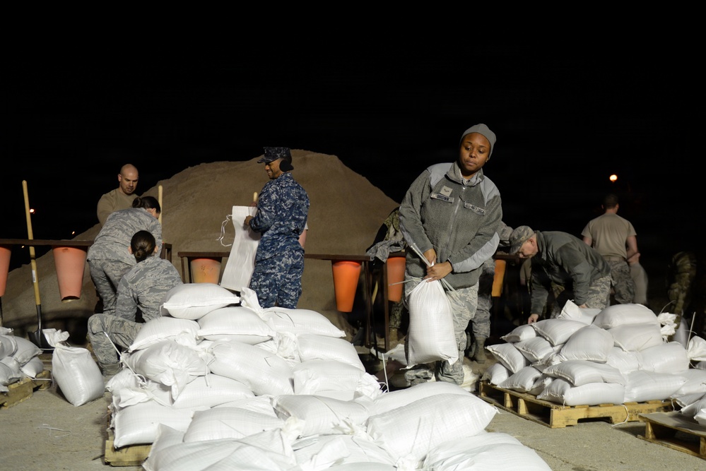 Team Offutt battles flood waters