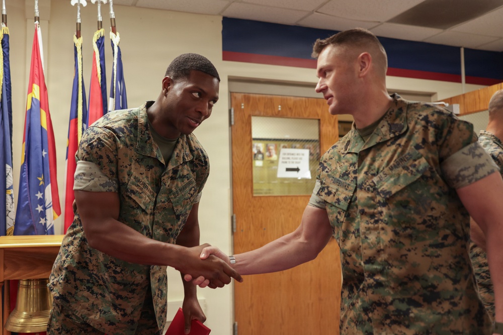 6th Marine Corps District Cpl. Roachefrancis’ Reenlistment Ceremony