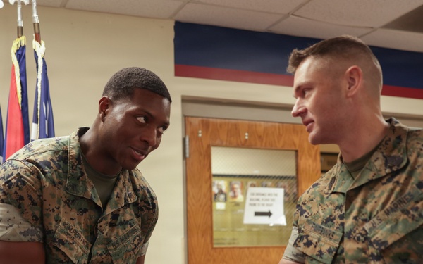 6th Marine Corps District Cpl. Roachefrancis’ Reenlistment Ceremony
