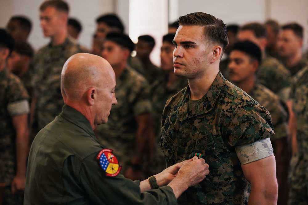Non-Commissioned Marine of the Year Receives Navy and Marine Corps Achievement Medal