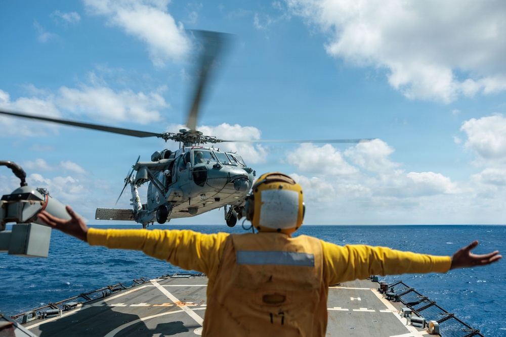 Flight Quarters aboard USS Gonzalez (DDG 66)