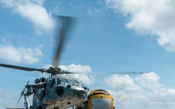 Flight Quarters aboard USS Gonzalez (DDG 66)