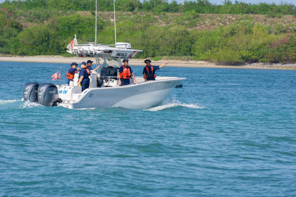 Coast Guard Auxiliary promotes safe boating during NASA Artemis II launch
