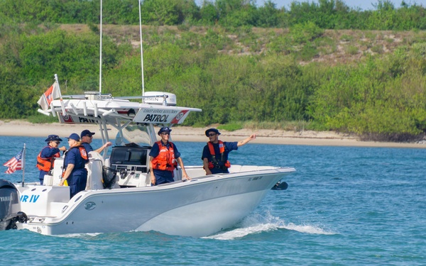 Coast Guard Auxiliary promotes safe boating during NASA Artemis II launch