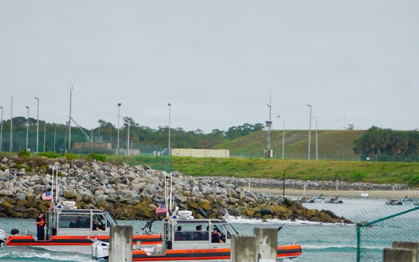 Coast Guard Auxiliary promotes safe boating during NASA Artemis II launch