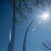Air Force Memorial scaled for cleaning