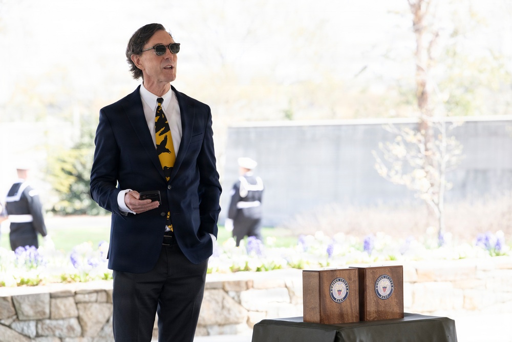 Military Funeral Honors are Conducted for U.S. Navy Lt. Griffith Way and U.S. Navy Lt. J.G. Patricia Way