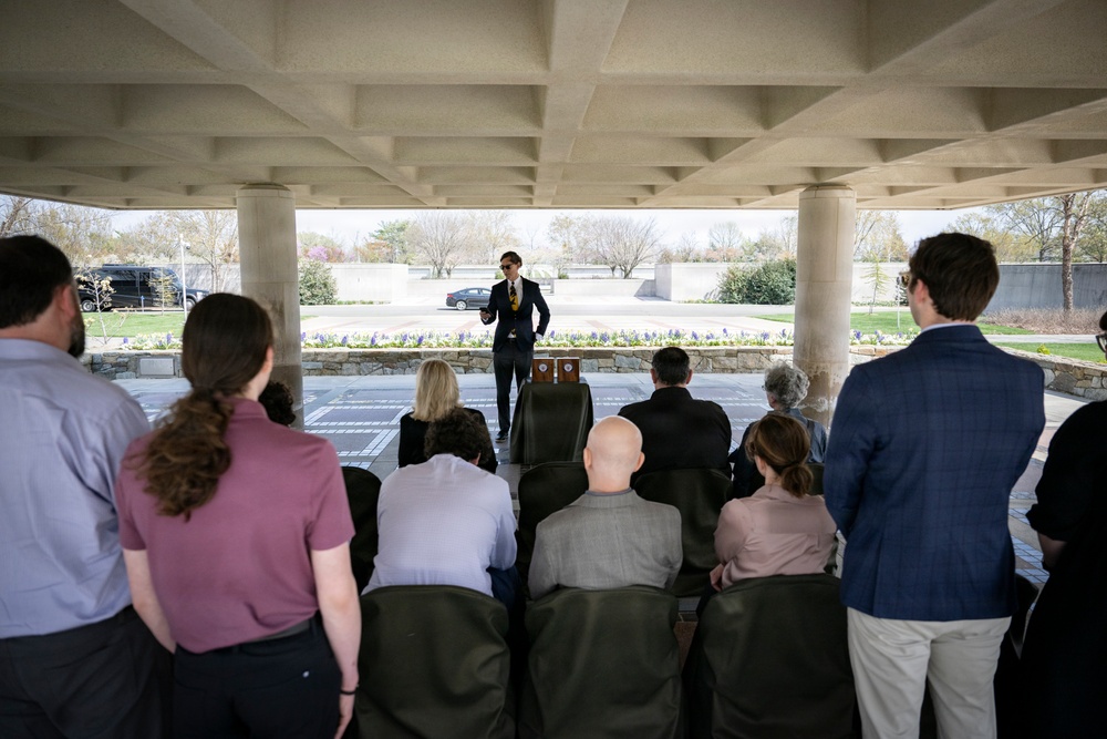 Military Funeral Honors are Conducted for U.S. Navy Lt. Griffith Way and U.S. Navy Lt. J.G. Patricia Way