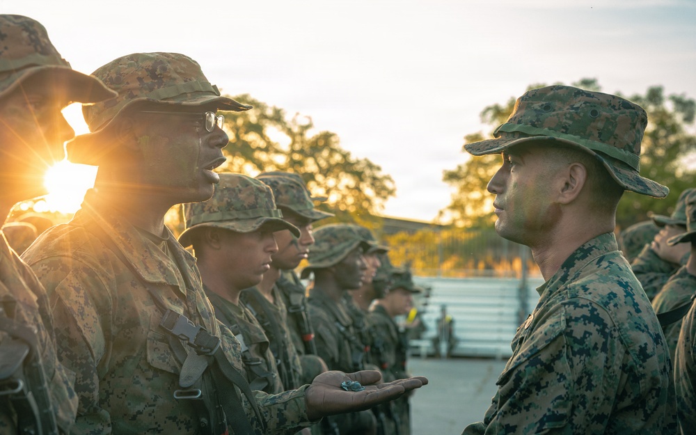 Fox Company Eagle, Globe, and Anchor Ceremony
