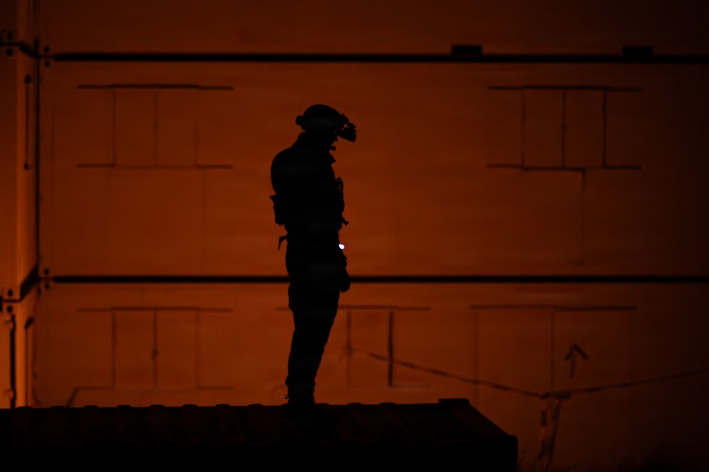 Combat Leader Course simulated collapsed building search and rescue