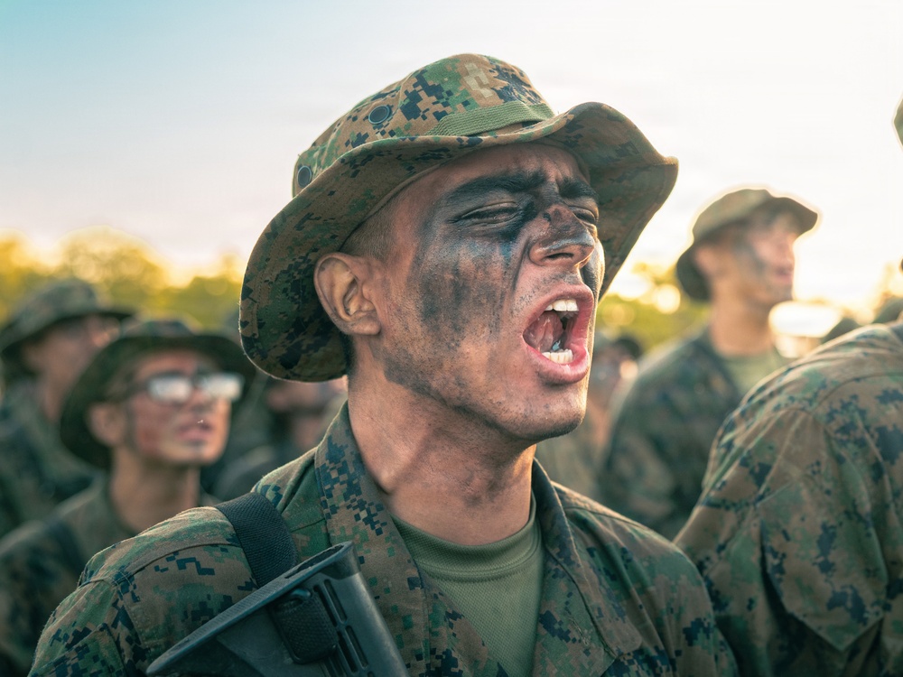 Fox Company Eagle, Globe, and Anchor Ceremony