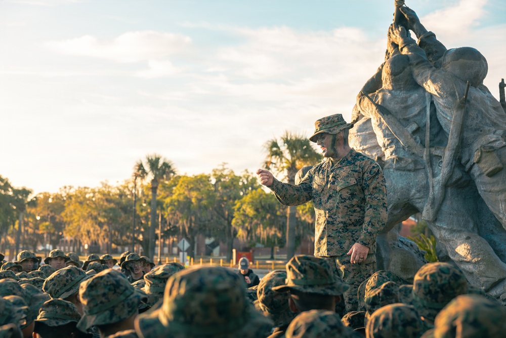 Fox Company Eagle, Globe, and Anchor Ceremony
