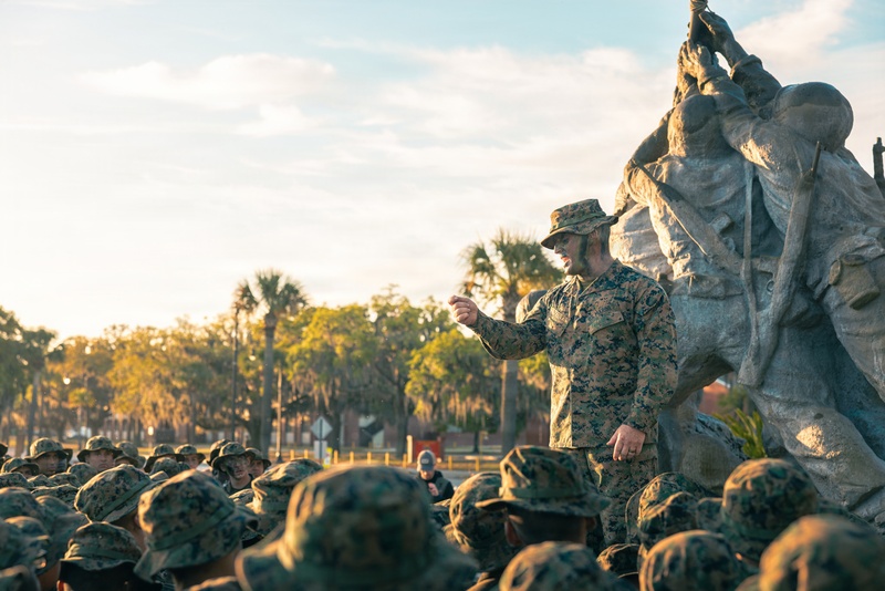 Fox Company Eagle, Globe, and Anchor Ceremony