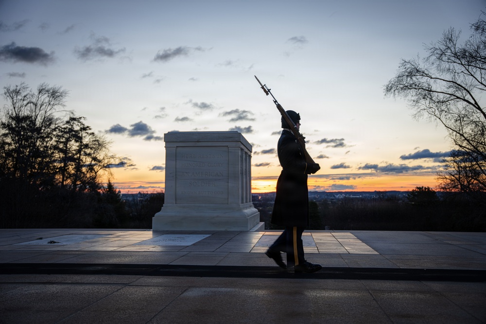 Sunrise at The Tomb of the Unknown Soldier