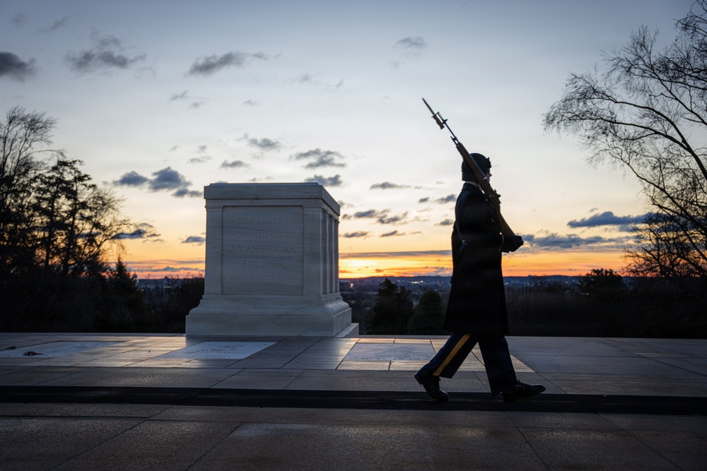 Sunrise at The Tomb of the Unknown Soldier
