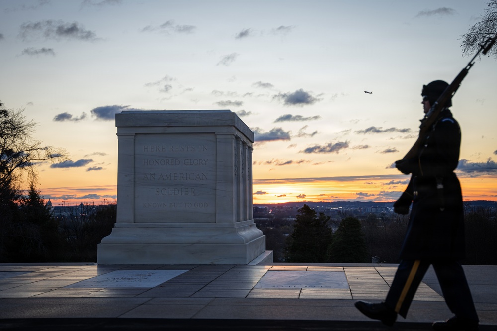 Sunrise at The Tomb of the Unknown Soldier