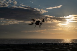 Marine Corps recently conduct shipboard testing with the TRV-150C Tactical Resupply Unmanned Aircraft System (TRUAS)