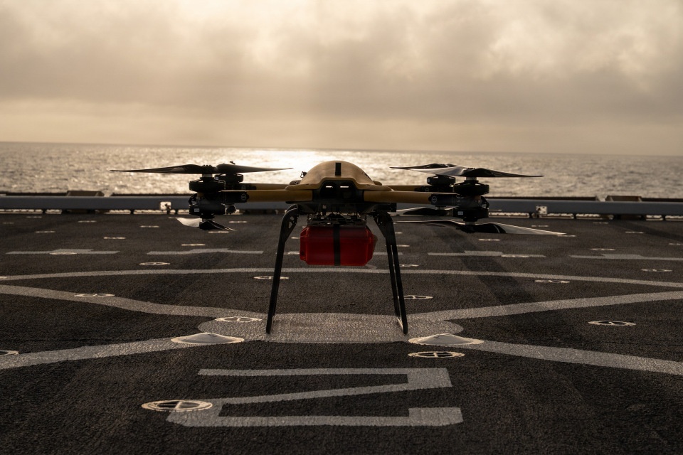 Marines conduct shipboard testing with TRV-150C