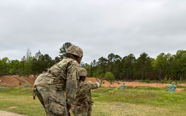 Arkansas National Guard's Joint Force Headquarters Sharpens Combat Pistol Skills