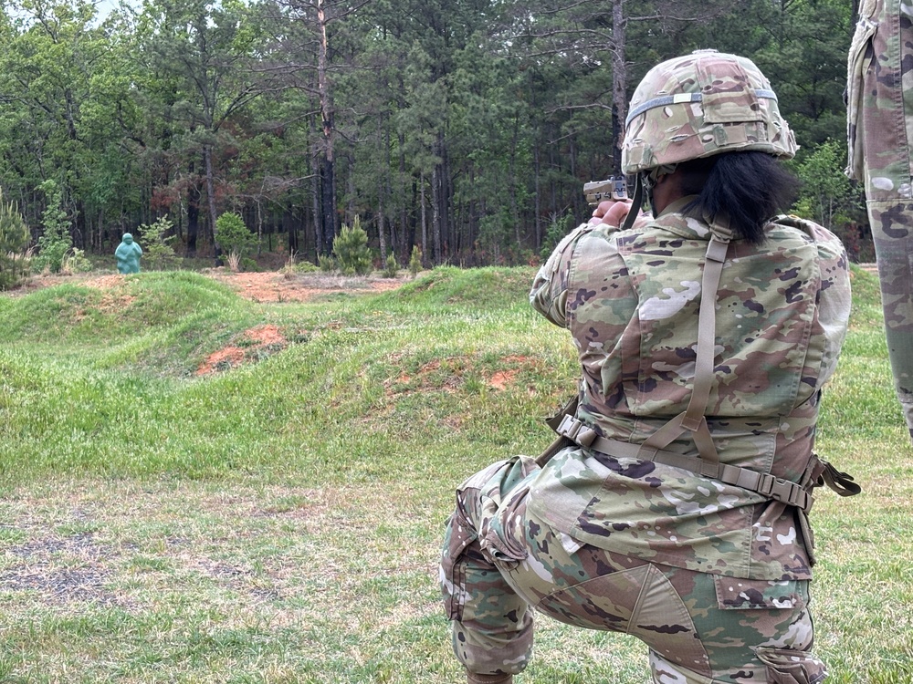 Arkansas National Guard's Joint Force Headquarters Sharpens Combat Pistol Skills